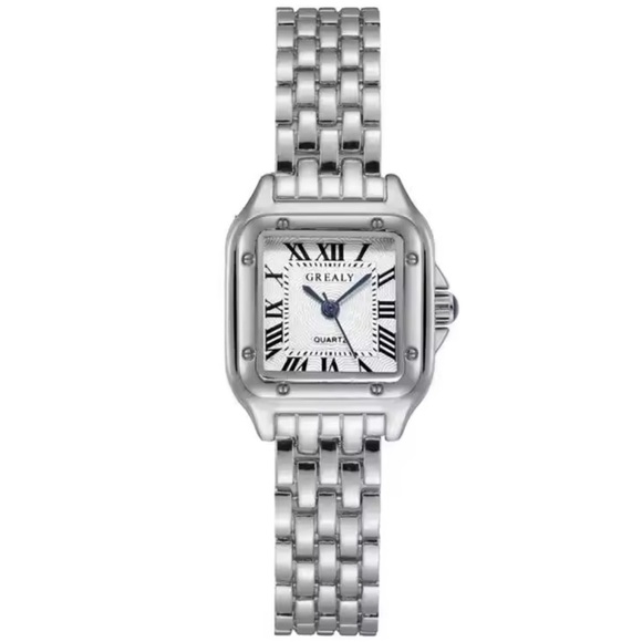 Panthere Classic Rectangle Stainless Steel Watch - Picture 5 of 15